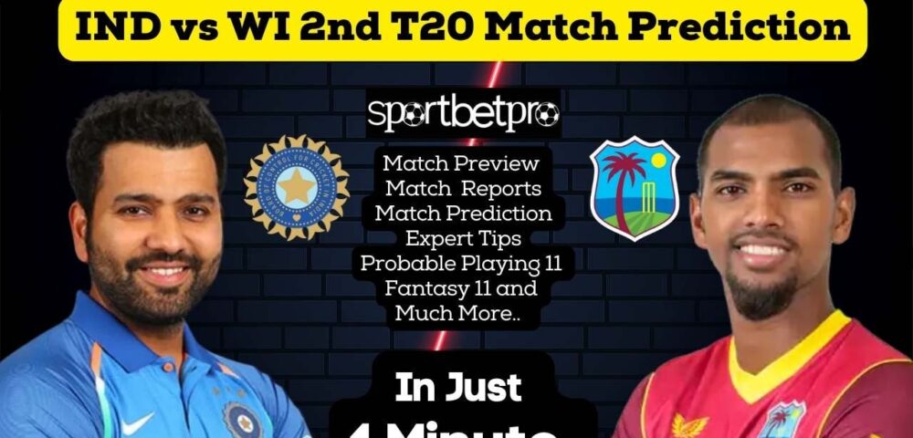 2nd T20 India vs West Indies - Pitch Report, Head to Head, Playing11, Dream 11 Team, Team Preview
