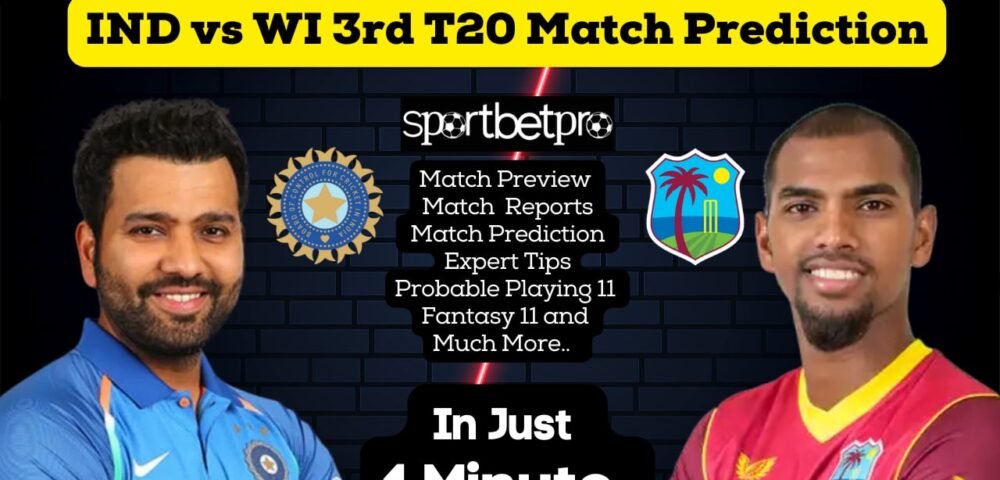 3rd T20 India vs West Indies, 3rd T20 India vs West Indies Betting Tips – Pitch Report, Head to Head, Playing11