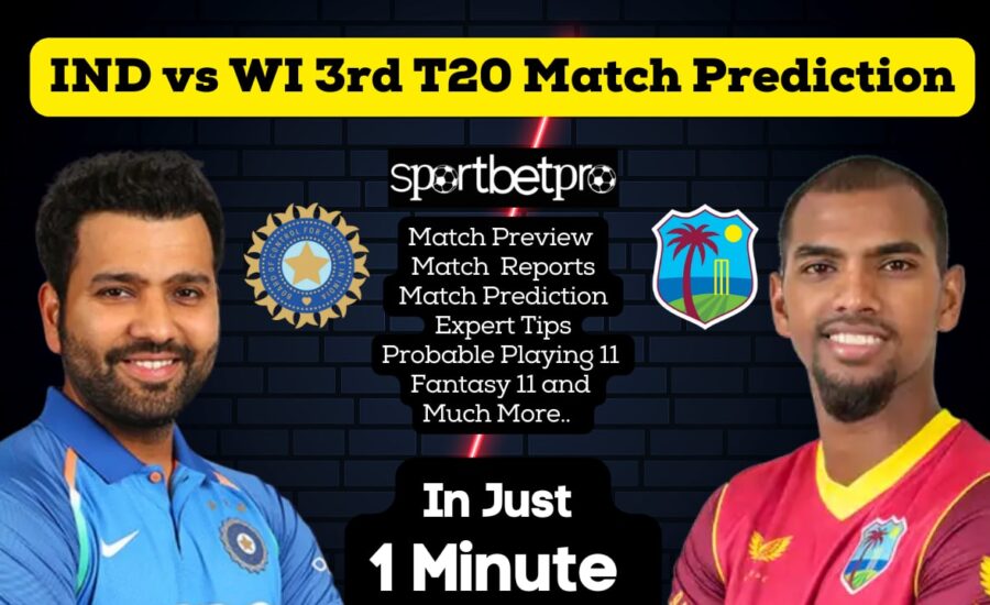 3rd T20 India vs West Indies Betting Tips