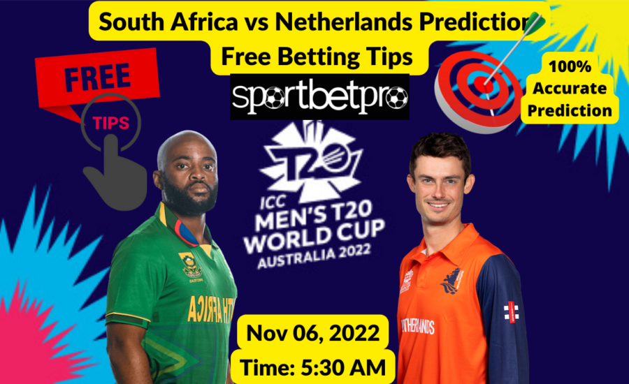 6th Nov SA vs NED Betting Tips – Odds & Predictions, Head to Head, Pitch Report