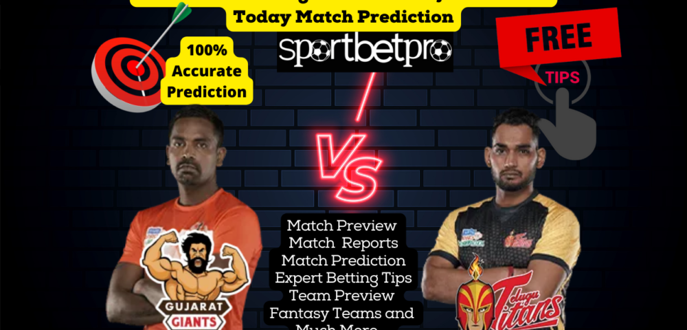 6th Dec Telugu Titans vs Gujarat Giants Vivo Pro Kabaddi League (PKL) Match Prediction, Telugu Titans vs Gujarat GiantsBetting Tips & Odds