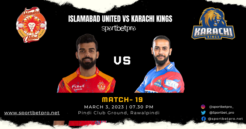 PSL 8 Islamabad United vs Karachi Kings Match Prediction and Data Analysis