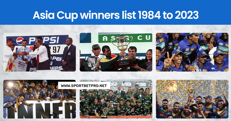 Asia Cup Winners List