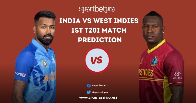 IND vs WI 1st t20i Match Prediction Featured Image