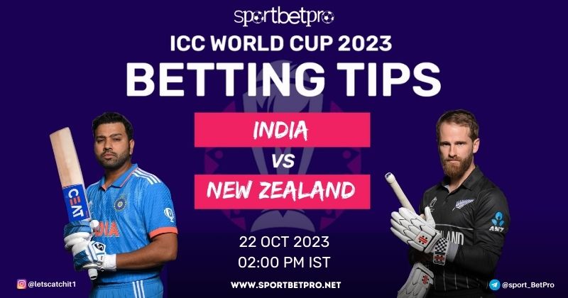 CWC 2023 India vs New Zealand Match Prediction, IND vs NZ Betting Tips, and Odds – Who Will Win Today’s Match?