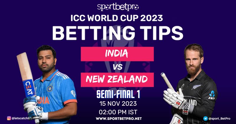 CWC 2023 India vs New Zealand Prediction 1st Semi-Final Match, IND vs NZ Betting Tips, and Odds – Who Will Win Today’s Match?