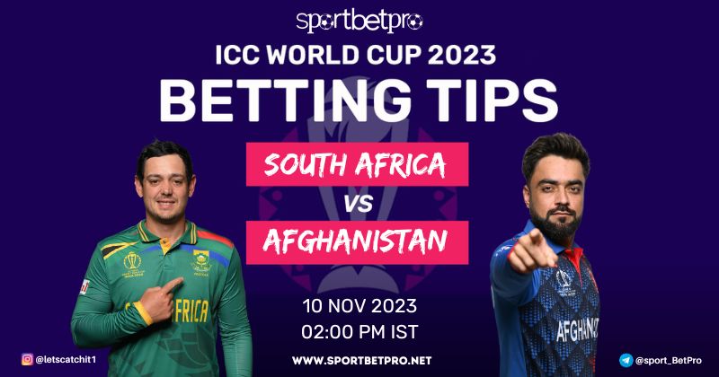 CWC 2023 South Africa vs Afghanistan Match Prediction, SA vs AFG Betting Tips, and Odds – Who Will Win Today’s Match?